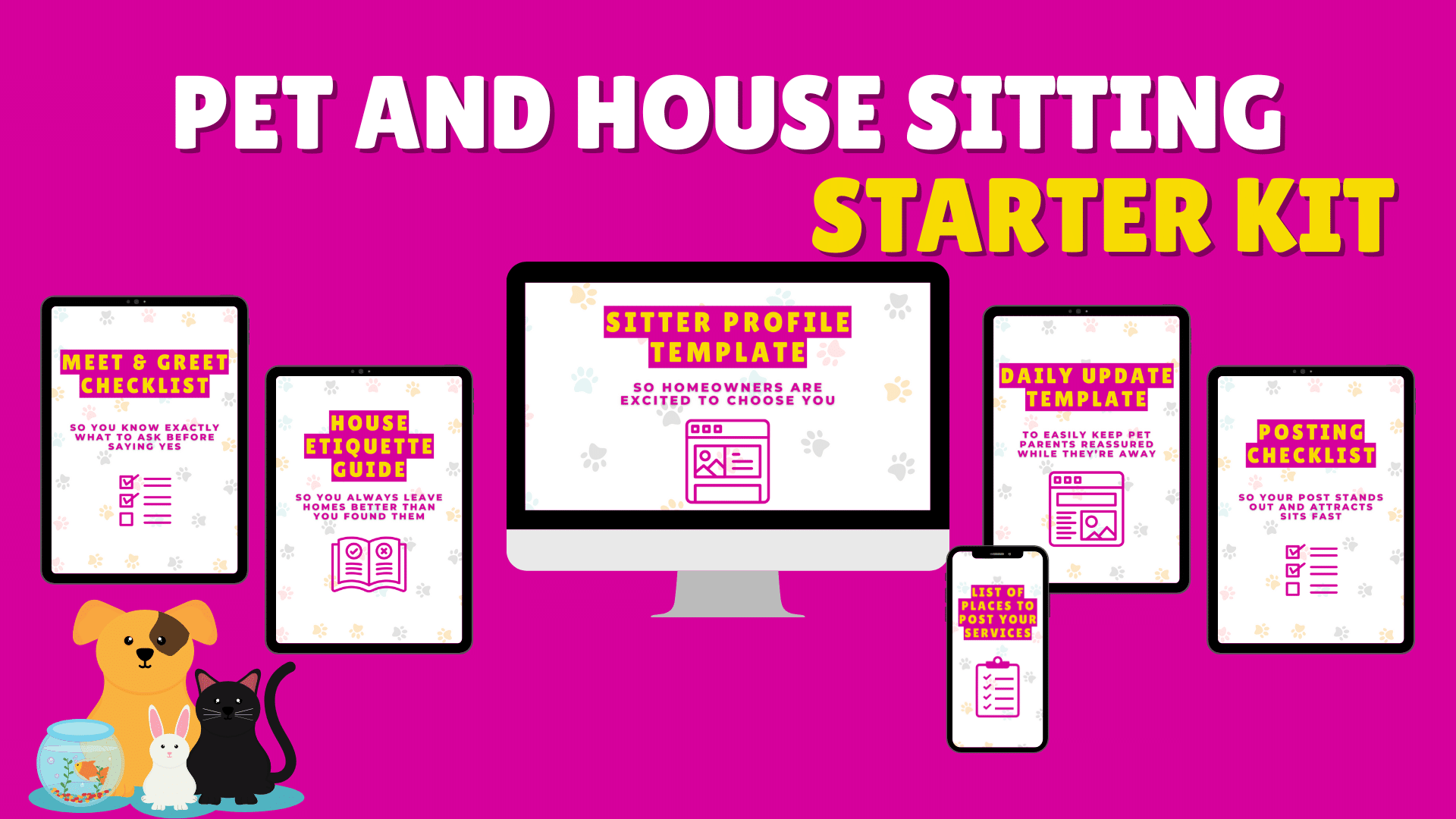 Pet and House Sitting Starter Kit